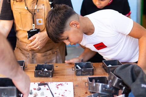 Pewter Casting Workshop with Roma Children and Young People