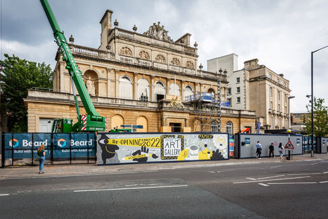 The RWA building during the Light and Inspiration project. Photo by Lisa Whiting.