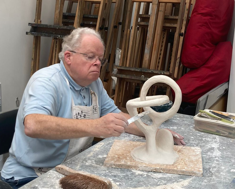 Abstract Plaster Sculpture