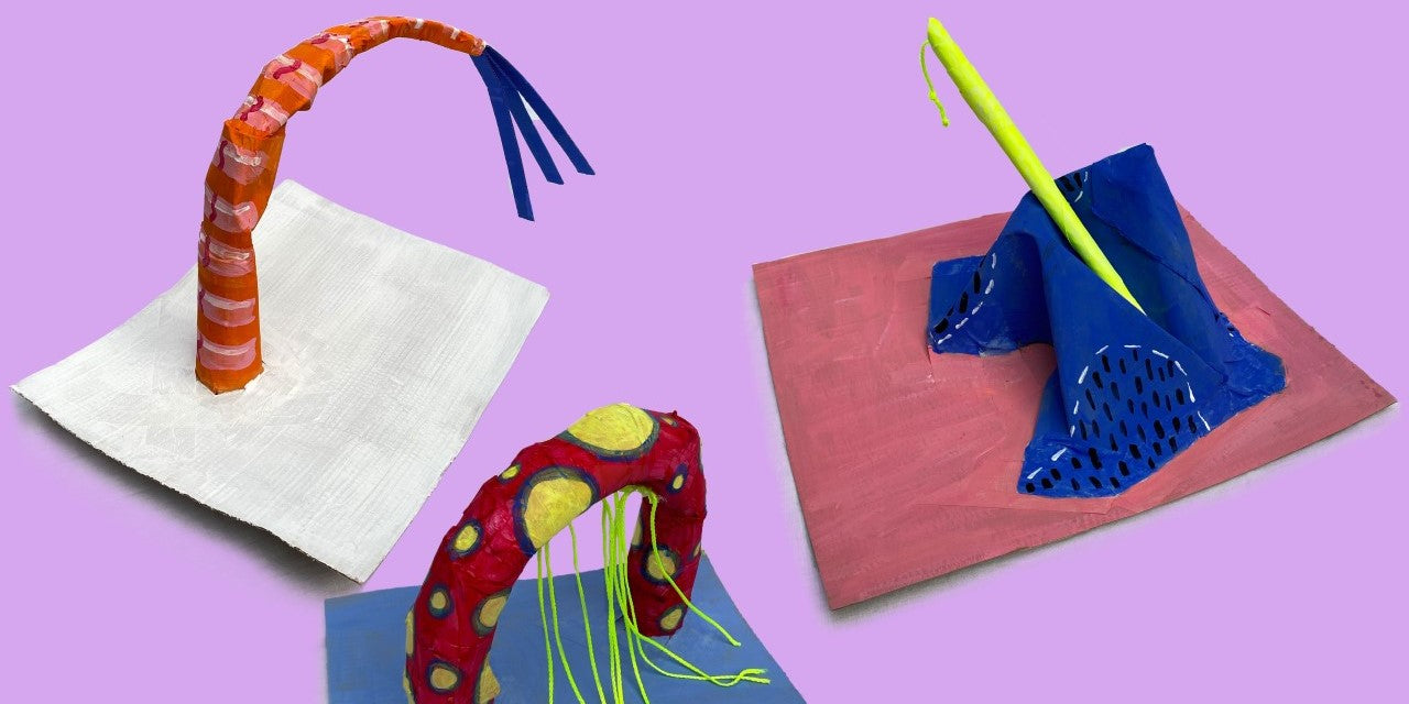 Junior Drawing School - Cardboard Sculptures