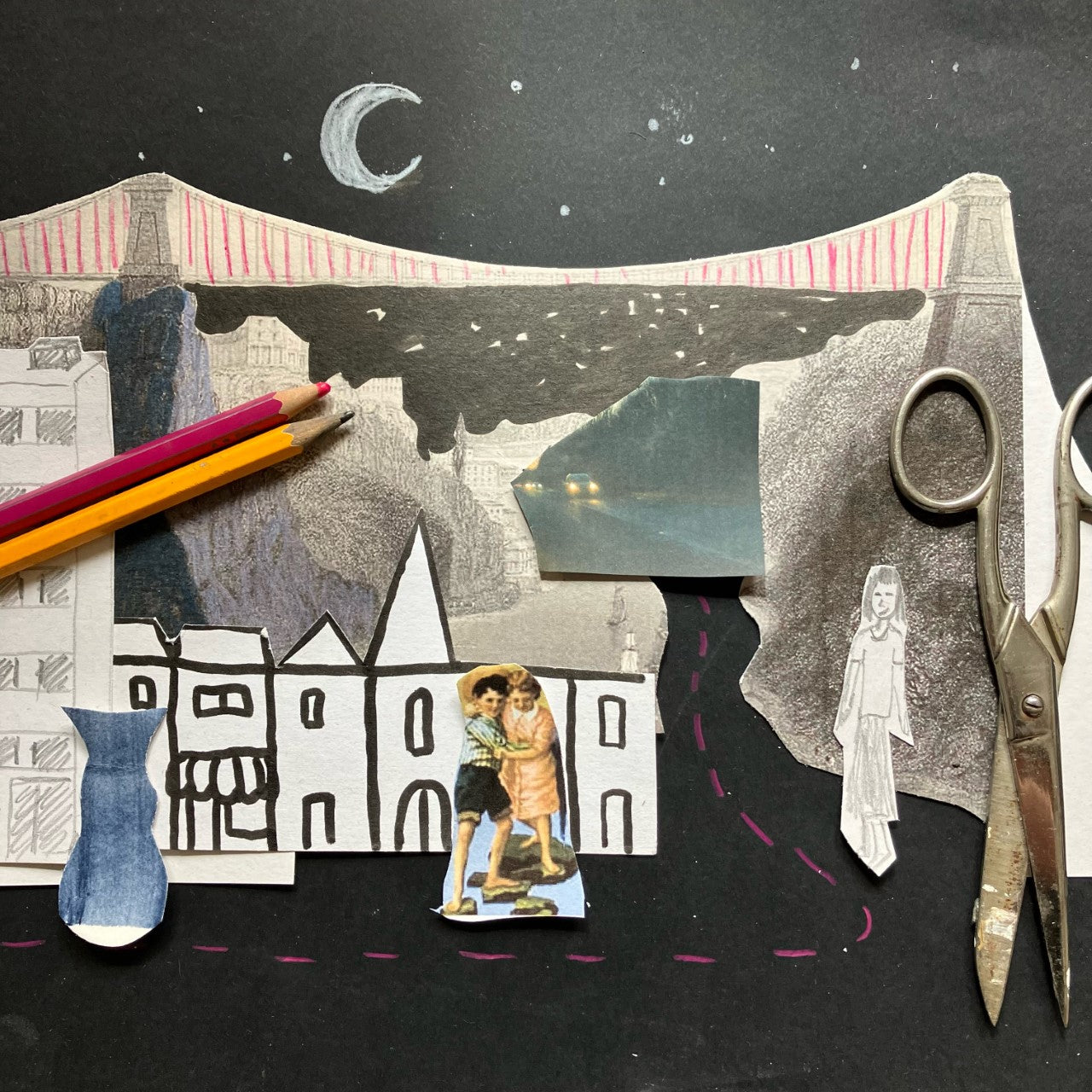 Junior Drawing School - Night-time cityscape with Abigail Reed