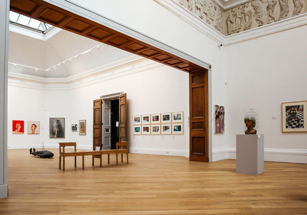 
      Gallery space at RWA Bristol, artworks displayed on the walls and floor 