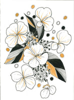 032	Untitled (gold flower) - Cynthia Lear RWA