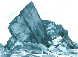 057	Rocks, Three Cliffs Bay - Emma Stibbon RA RWA