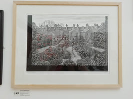 149, Trevor Haddrell RWA- Back Gardens, London