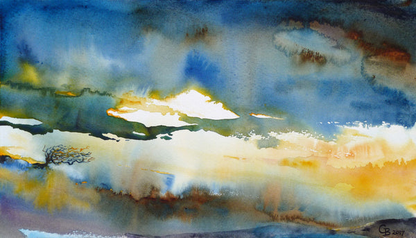Semi-Abstract Watercolour Landscapes