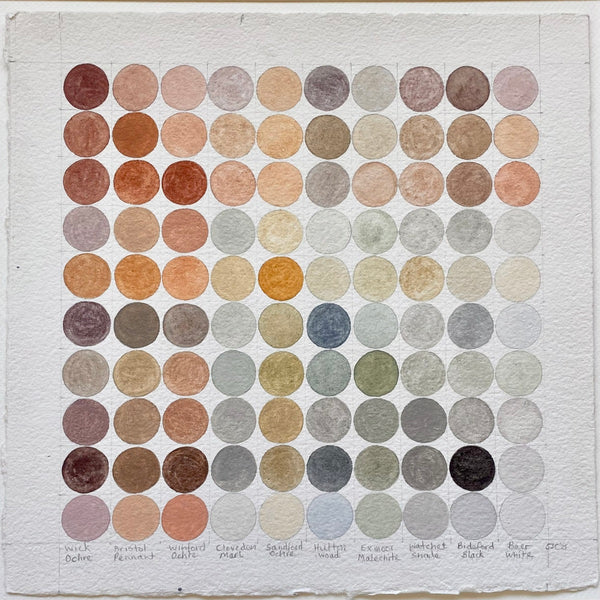 West Country Earth Pigments Ordered Geographically