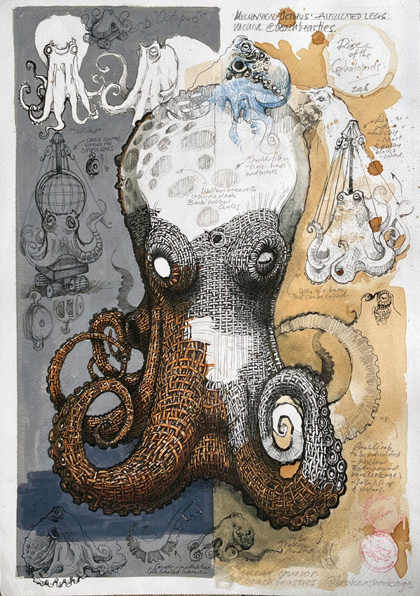 Rise of the Cephalopods (Working Drawing)