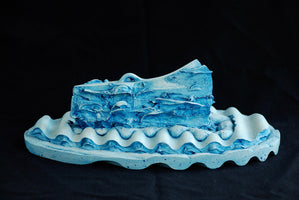 562, Chris Dunseath FRBS RWA- Palstave Axe Variation #6 (Blue & White)