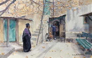 464, Lucy Willis RWA- Ethiopians on the Roof of The Holy Sepulchre
