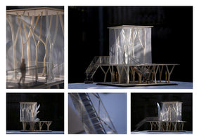 592, Thomas Randall-Page MArch- "Linden Thing" - Model of winning entry for the Kew Gardens Treehouse Competition
