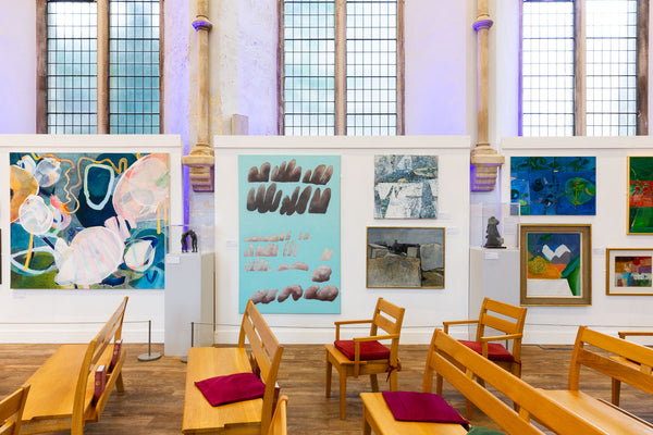
      The RWA Collection - Our Heritage, Our Future, installation view, Victoria Methodist Church, 2021. Photo: Lisa Whiting Photography