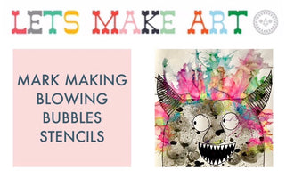 Blowpainting with Let's Make Art - free family online workshop